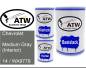 Preview: Chevrolet, Medium Gray (Interior), 14 / WA9779: 500ml Lackdose + 500ml Klarlack + 250ml Härter - Set, von ATW Autoteile West.